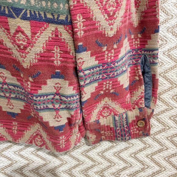 J.Crew Men’s Aztec Southwestern Shirt Jacket Button Down - Picture 3 of 5